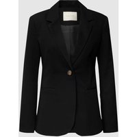 Kaffe Blazer mit angedeuteten Leistentaschen in Black, Größe 34 von Kaffe