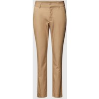 Kaffe Regular Fit Hose mit seitlichen Eingrifftaschen Modell 'Kalea' in Beige, Größe 36 von Kaffe