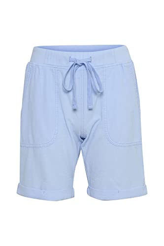 KAFFE Shorts KAnaya Damen Bermuda Shorts Casual Sommer Kordelzug Elastische Taille Lässig Kurze Hose mit Taschen Windsurfer 44 von KAFFE