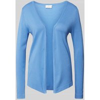 Kaffe Strickjacke aus Viskose-Mix mit Schalkragen Modell 'ASTRID' in Bleu, Größe XS von Kaffe