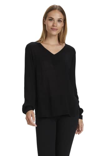 KAFFE Tunika Amber Damen Tunika Amber Langarm V Ausschnitt Shirt Casual Basic Black deep 46 von KAFFE