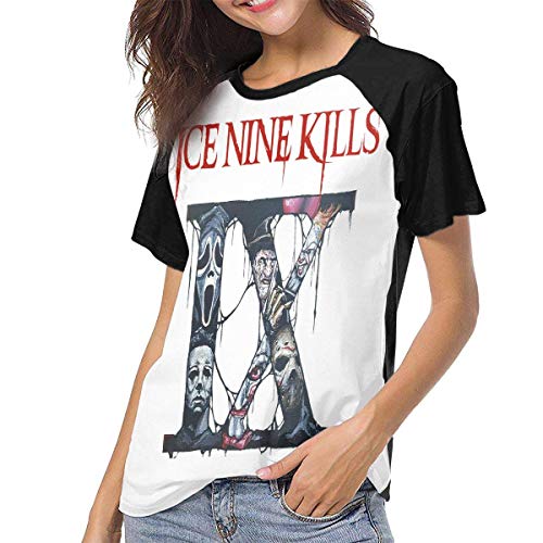 Ice Nine Kills Kurzarm T-Shirt Damen Custom Comfort Baseball T-Shirts Ice Nine Kills Kurzarm T-Shirt Damen Custom Comfort Baseball T-Shirts von Kagoroo