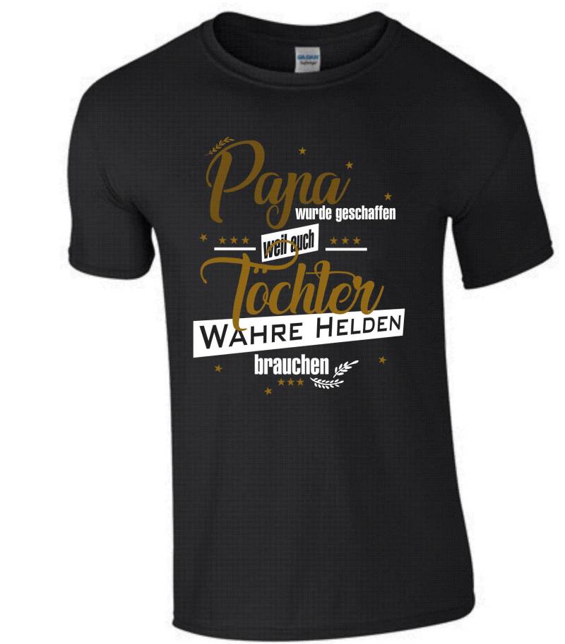 Papa Vater Wahre Helden T-Shirt Geschenk Vatertag Vatertagsgeschenk Spruch Geburt Funshirt Weihnachtsgeschenk Tochter Kind Familie von KahaliShop