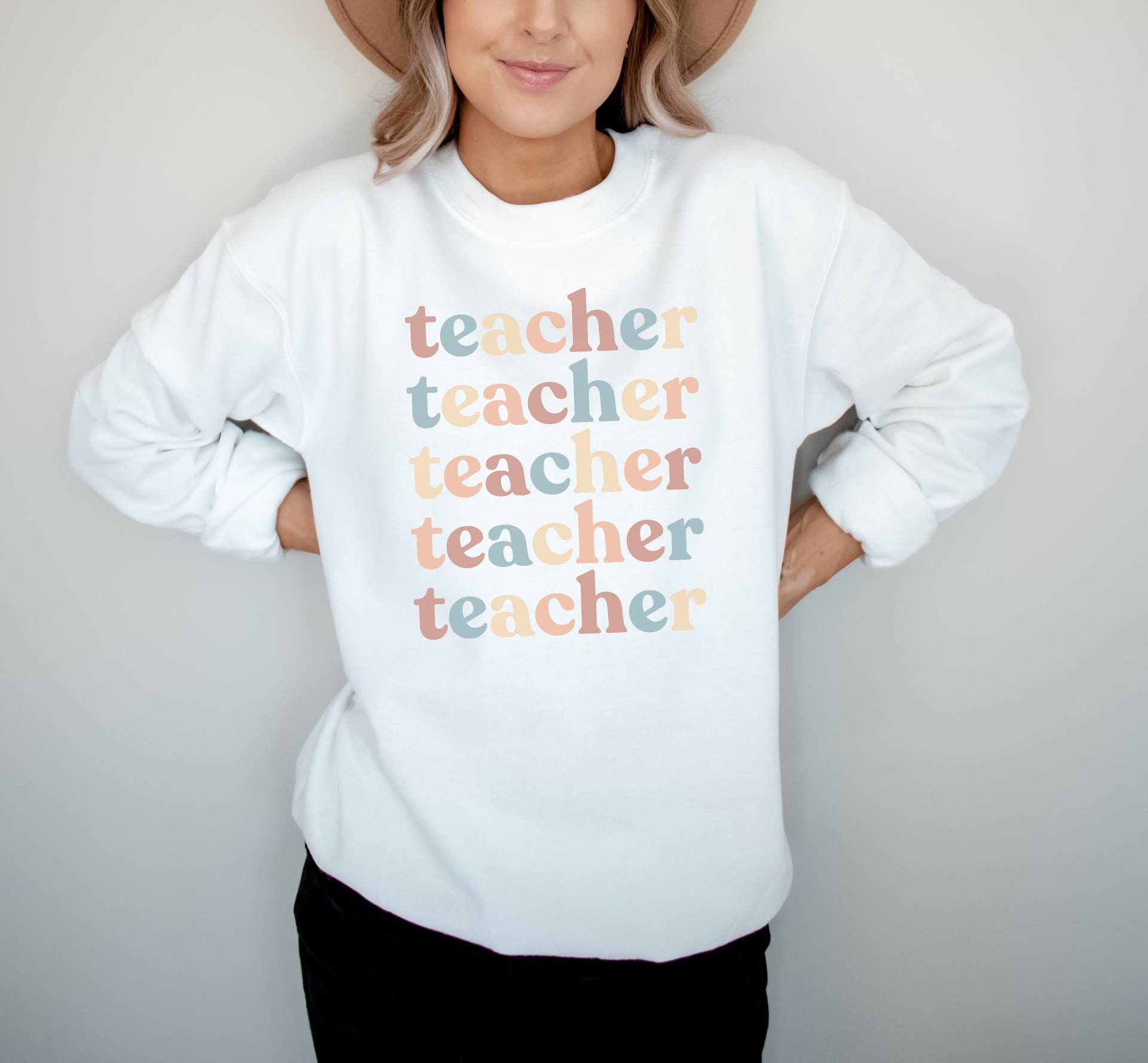 Lehrer Sweatshirt, Sweatshirt Für Lehrer, Geschenk, Retro Pullover, Süßes Süßer Shirt von KahanaClothing