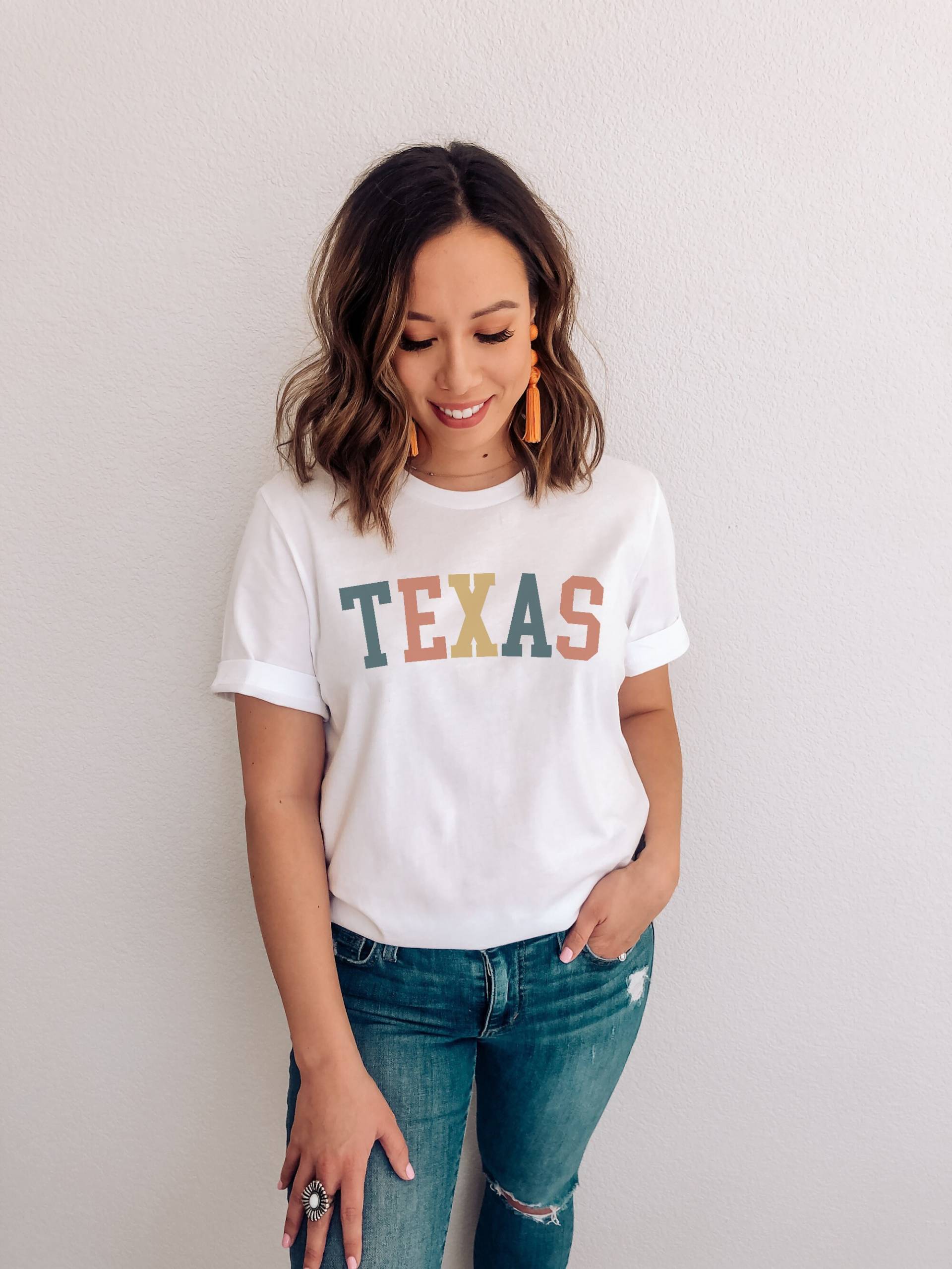 Texas T-Shirt, State Pride Shirt, Retro Tshirt, Tshirts Für Frauen von KahanaClothing