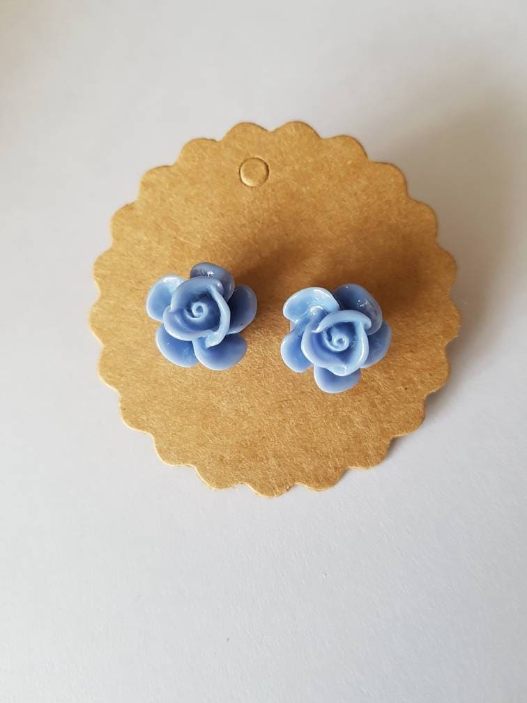 Blaue Rose Ohrringe von KahliLifestyle