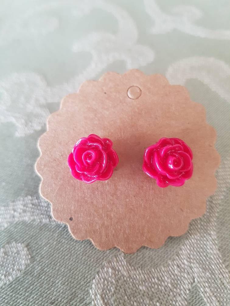 Rosa Rose Ohrringe von KahliLifestyle