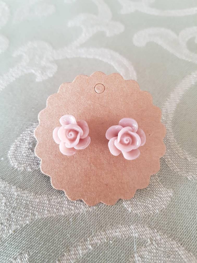 staubige Rosa Rose Ohrringe von KahliLifestyle