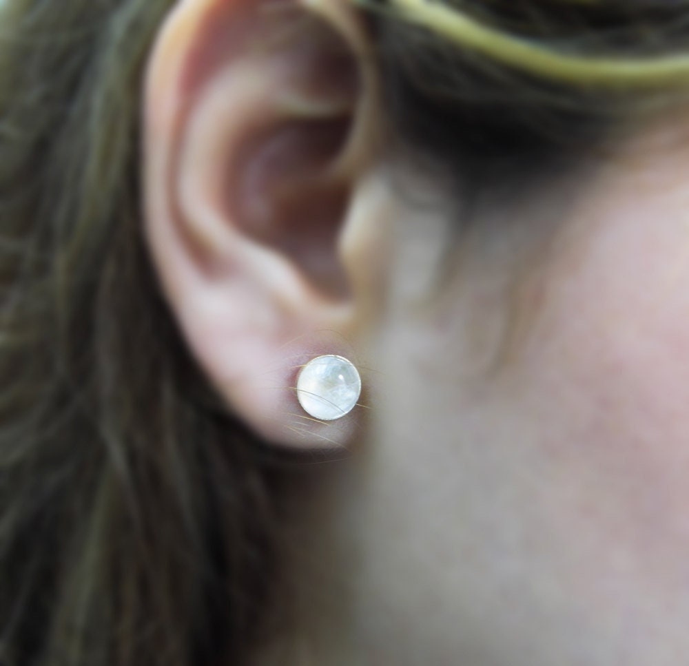 Echtes Gelb 585Er Gold Ohrstecker. Mondstein Ohrstecker, Gold Regenbogen Ohrringe, Geburtstagsgeschenk Für Sie, Schmuck Echtes Gelb 585Er Gold Ohrstecker. Mondstein Ohrstecker, Gold Regenbogen Ohrringe, Geburtstagsgeschenk Für Sie, Schmuck von KaiJewelry585