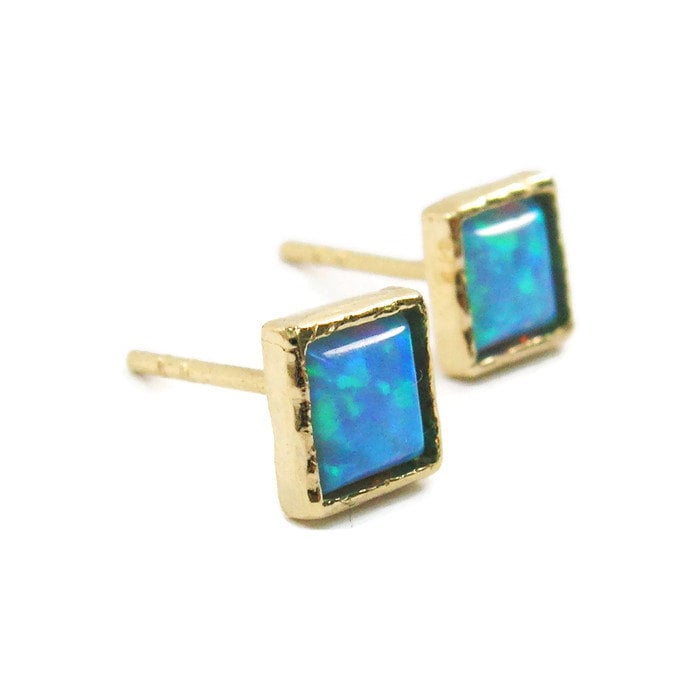 Gelbe Ohrringe Aus 14-Karätigem Gold. 5 Mm Große Opal-Ohrstecker. Elegante Goldene Ohrringe. Opal-Goldohrringe. Geburtstagsgeschenk Gelbe Ohrringe Aus 14-Karätigem Gold. 5 Mm Große Opal-Ohrstecker. Elegante Goldene Ohrringe. Opal-Goldohrringe. Geburtstagsgeschenk von KaiJewelry585