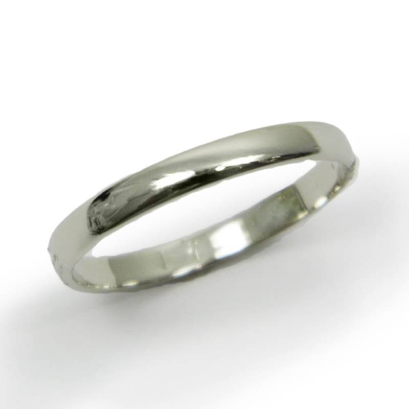 Gold Ehering. 14K Weißgold Rund Mm Matt Ehering, Männer Frauen Damen Band von KaiJewelry585