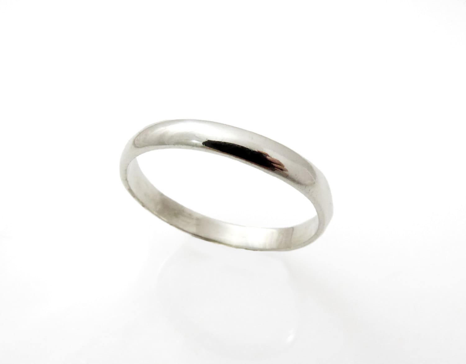 Goldener Ehering. 14 Karat Weißgold Runder 3 Mm Ehering, Unisex-Ehering. Mattierter Ehering Für Männer Und Frauen Goldener Ehering. 14 Karat Weißgold Runder 3 Mm Ehering, Unisex-Ehering. Mattierter Ehering Für Männer Und Frauen von KaiJewelry585