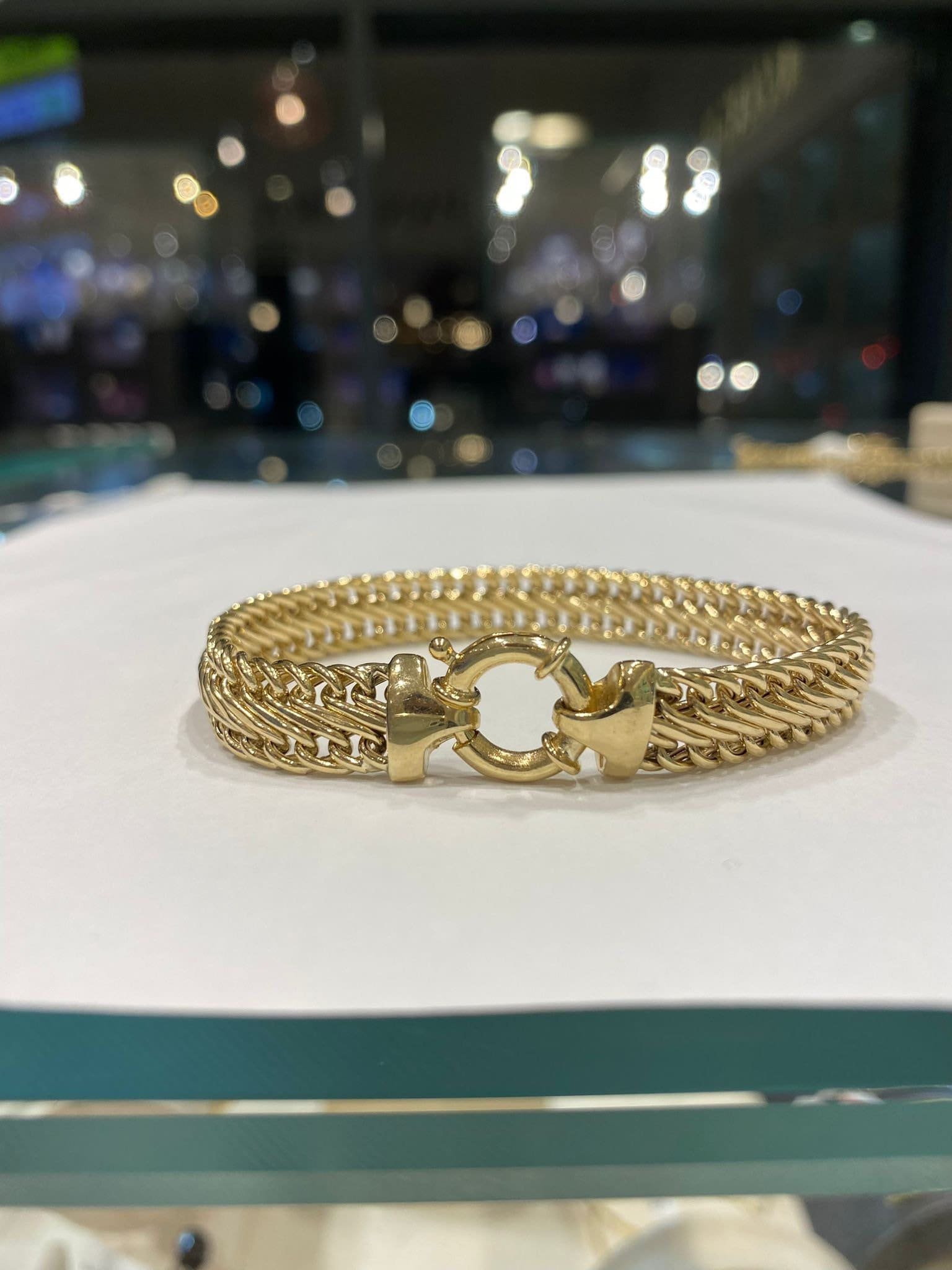 Vergoldetes Armband. Echtes 14K Breites Goldarmband .men Echtes Goldarmband, Goldschmuck, Boho Gold Armband, Geschenk Für Sie. Jubiläumsgeschenk von KaiJewelry585