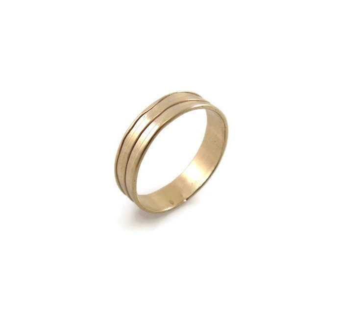 Wedding Ring, Gold Ehering, Gewellter Ring, Goldring, Ehering | Gr9437-2015 von KaiJewelry585