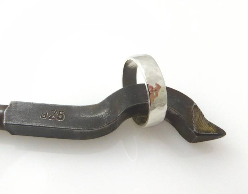 sterling Silber Ehering.men Ehering. Gehämmerter Ehering.gehämmerter Ehering.silberband.ehering(2074 von KaiJewelry585