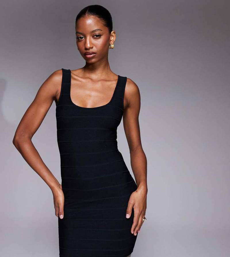 Kaiia - Exclusive - Minikleid in Schwarz mit U-Ausschnitt von Kaiia