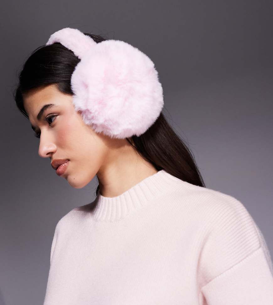 Kaiia - Exclusive - Ohrenschützer aus Kunstpelz in Babyrosa von Kaiia