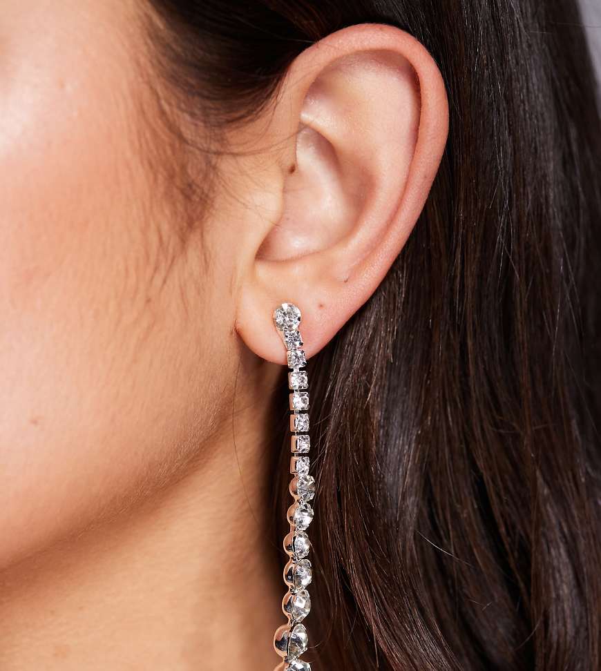 Kaiia - Exklusive, filigrane Ohrringe in Silberoptik mit Schmucksteinverzierung von Kaiia