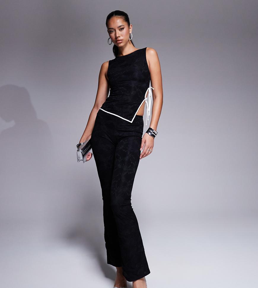 Kaiia - Exklusive Schlaghose aus Spitze in Schwarz, Kombiteil von Kaiia