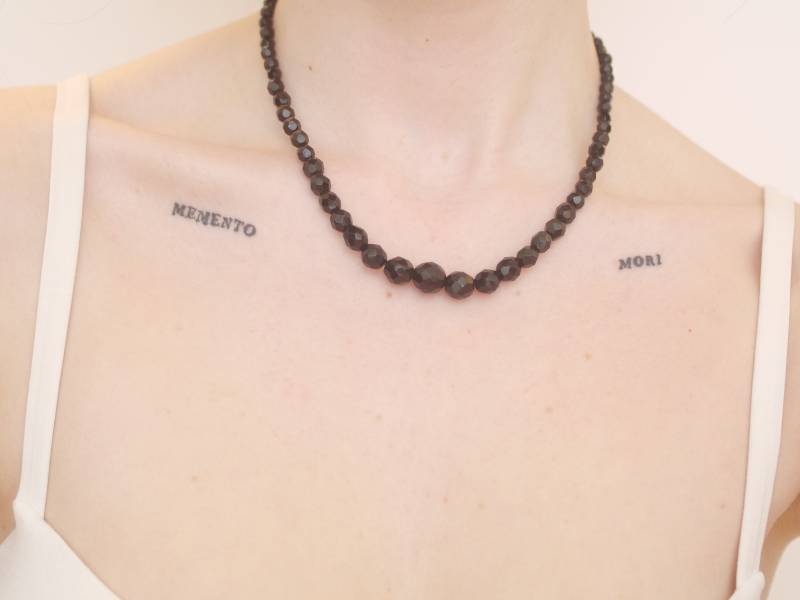 Facettierte Perlenkette in Schwarz von KailansJewellery