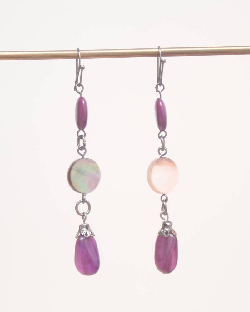 Multi Perlen Ohrringe, Farbe Silber von KailansJewellery