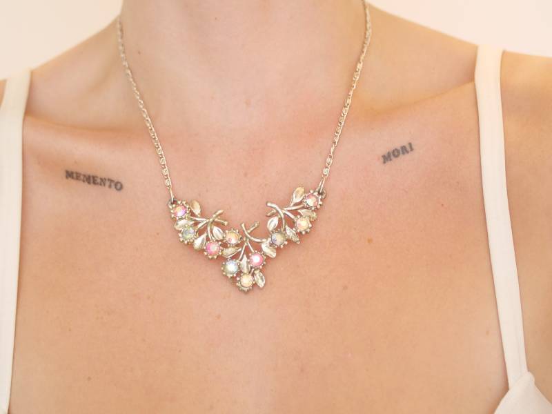 statement Edelstein Halskette, Goldfarben, Mit Halbedelsteinen von KailansJewellery