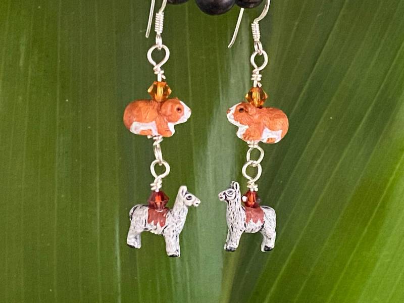 Meerschweinchen Lama Ohrringe Meerschweinchen Lama Ohrringe von KailuaBuilt