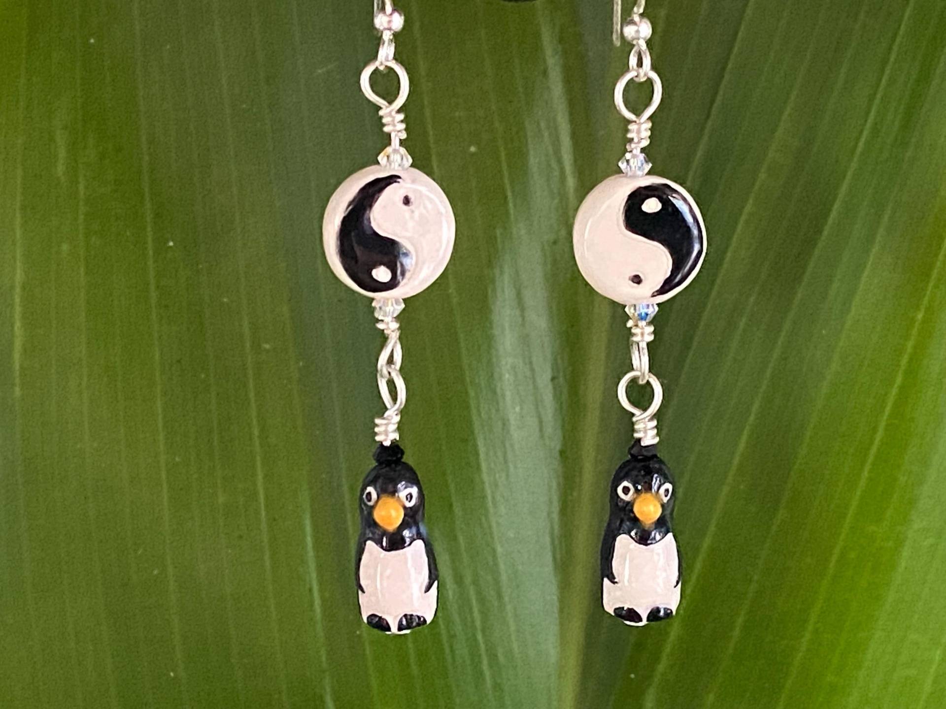 Keramik Pinguin Ohrringe von KailuaBuilt