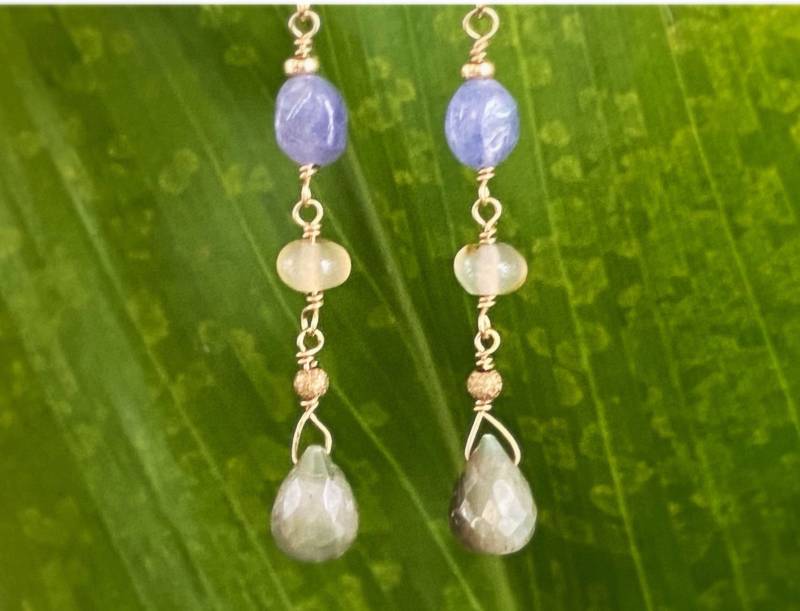 Tansanit Chrysoberyll Ohrringe Tansanit Chrysoberyll Ohrringe von KailuaBuilt