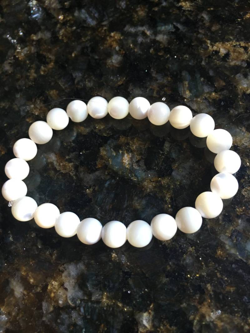 Perlmutt Perlenarmband Perlmutt Perlenarmband von KainaluCreationsCo