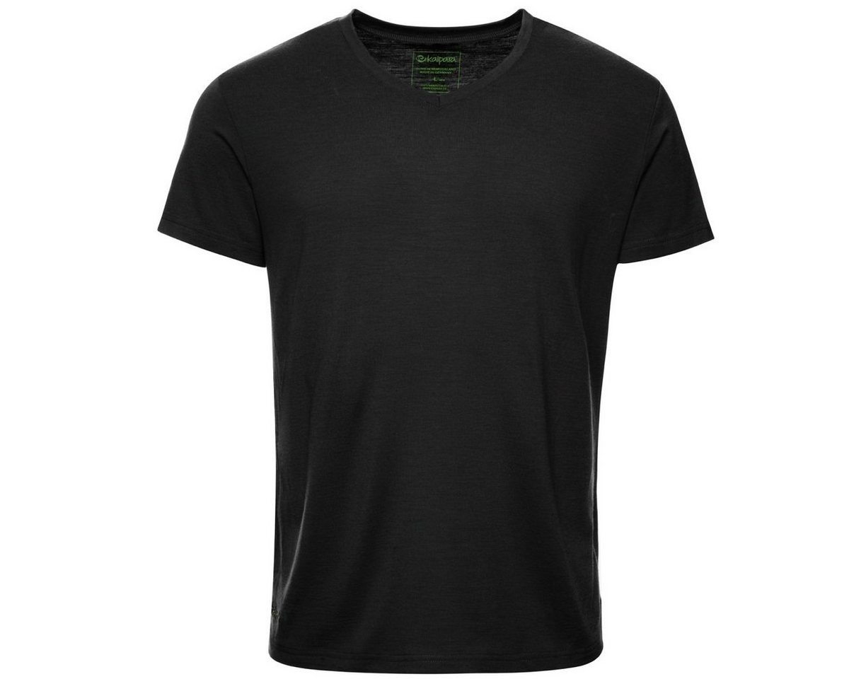 Kaipara - Merino Sportswear Funktionsshirt Merino Shirt Herren Kurzarm Regularfit V-Neck 200 (1-tlg) aus reiner Merinowolle Made in Germany von Kaipara - Merino Sportswear