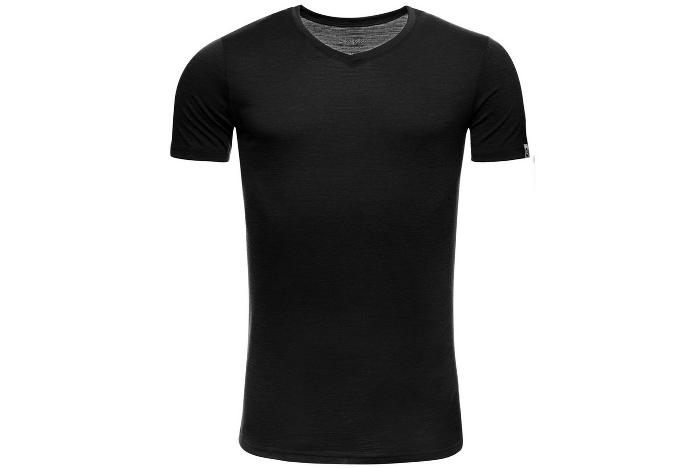 Kaipara - Merino Sportswear Funktionsshirt Merino Shirt Herren Kurzarm Slimfit V-Neck 150 (1-tlg) aus reiner Merinowolle Made in Germany von Kaipara - Merino Sportswear