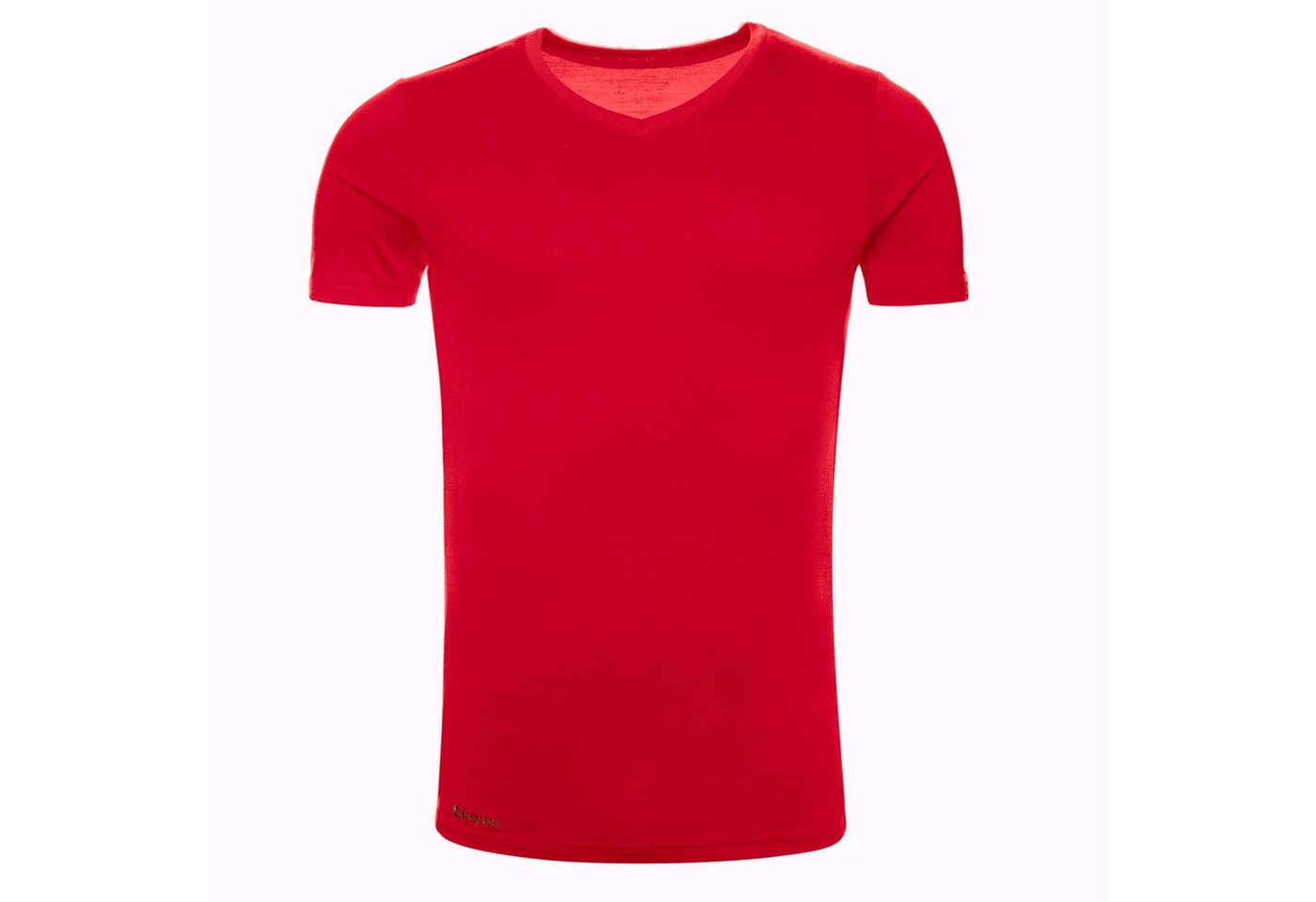 Kaipara - Merino Sportswear Funktionsshirt Merino Shirt Herren Kurzarm Slimfit V-Neck 200 (1-tlg) aus reiner Merinowolle Made in Germany von Kaipara - Merino Sportswear