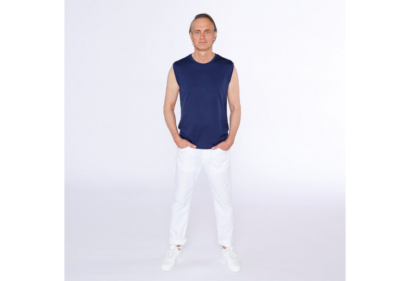 Kaipara - Merino Sportswear Funktionsshirt Merino Tank Top Herren Slimfit 150 (1-tlg) aus reiner Merinowolle Made in Germany von Kaipara - Merino Sportswear