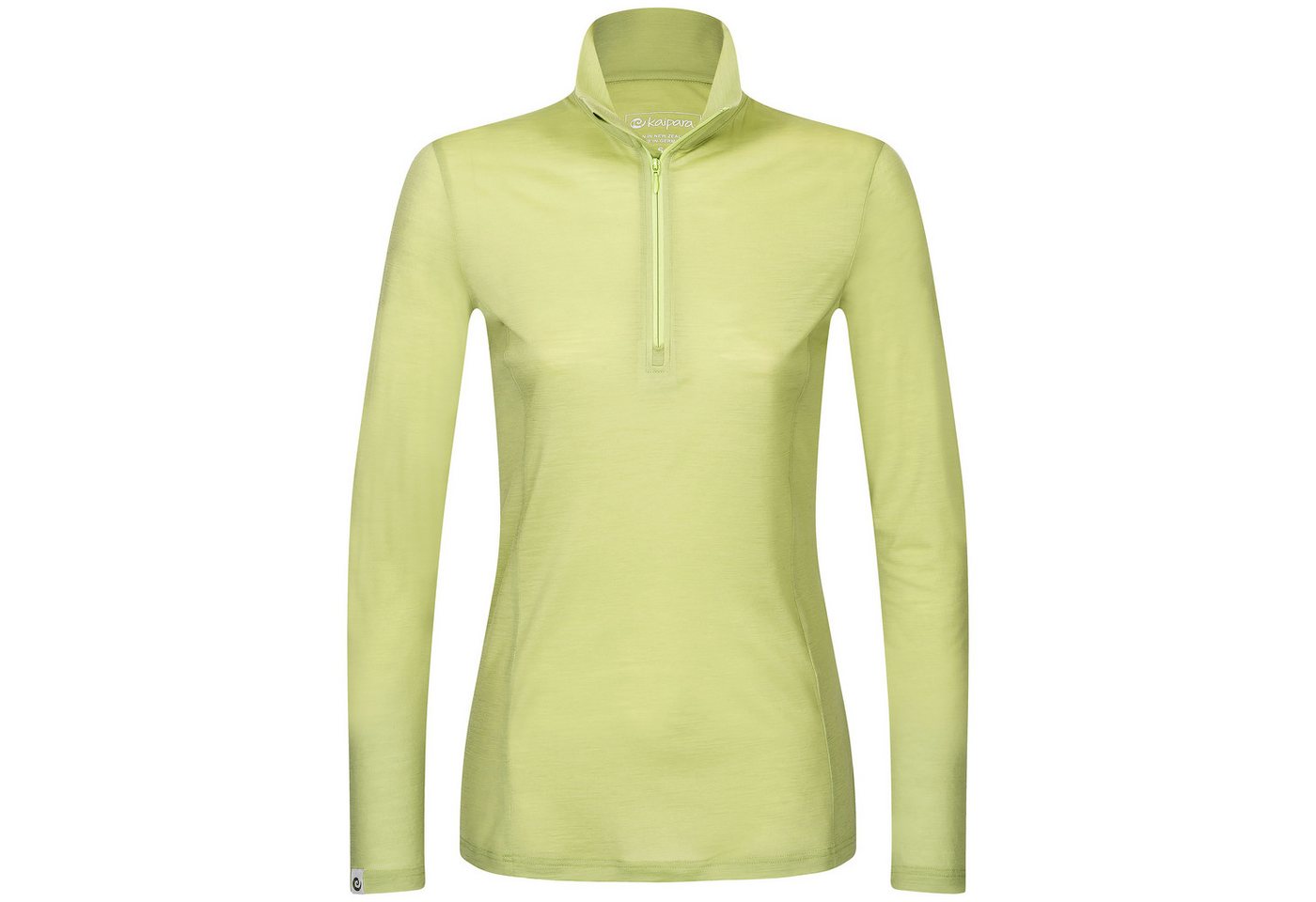 Kaipara - Merino Sportswear Funktionsshirt Merino Zip-Neck Damen Slimfit 200 (1-tlg) aus reiner Merinowolle Made in Germany von Kaipara - Merino Sportswear