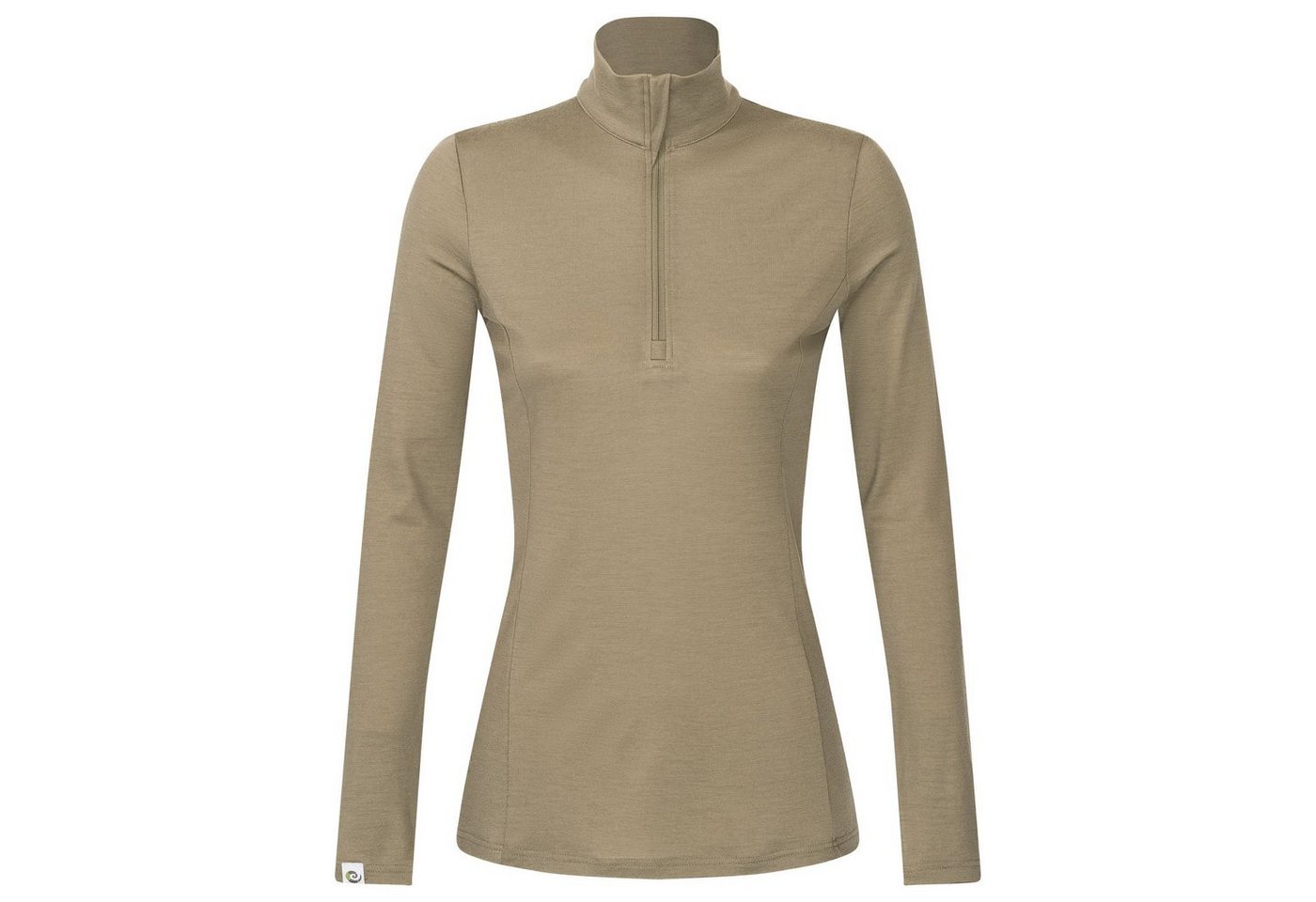 Kaipara - Merino Sportswear Funktionsshirt Merino Zip-Neck Damen Slimfit 200 (1-tlg) aus reiner Merinowolle Made in Germany von Kaipara - Merino Sportswear