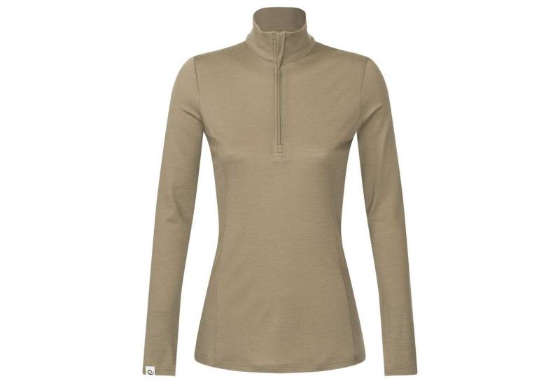 Kaipara - Merino Sportswear Funktionsshirt Merino Zip-Neck Damen Slimfit 200 (1-tlg) aus reiner Merinowolle Made in Germany von Kaipara - Merino Sportswear