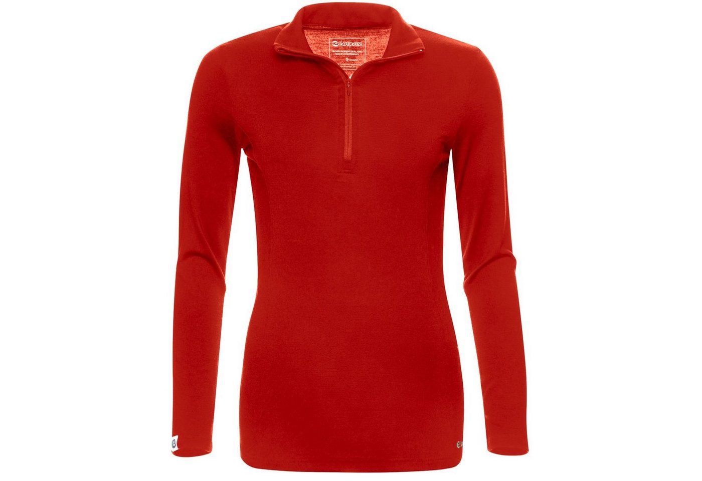 Kaipara - Merino Sportswear Funktionsshirt Merino Zip-Neck Damen Slimfit 200 (1-tlg) aus reiner Merinowolle Made in Germany von Kaipara - Merino Sportswear