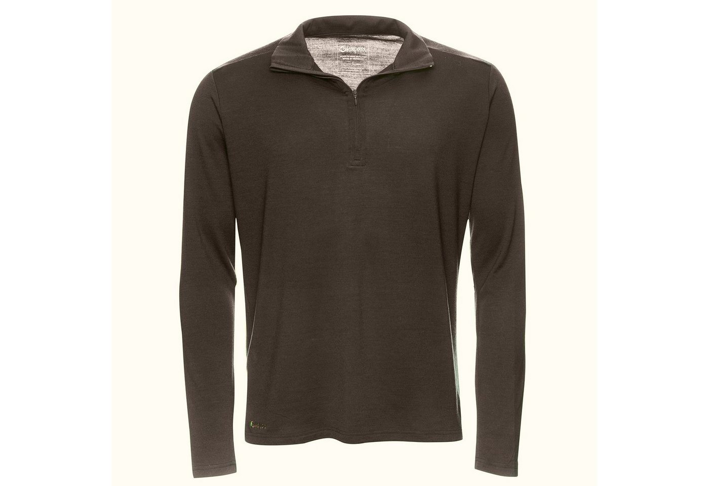 Kaipara - Merino Sportswear Langarmshirt Merino Zip-Neck Herren Regular 200 (1-tlg) aus reiner Merinowolle Made in Germany von Kaipara - Merino Sportswear