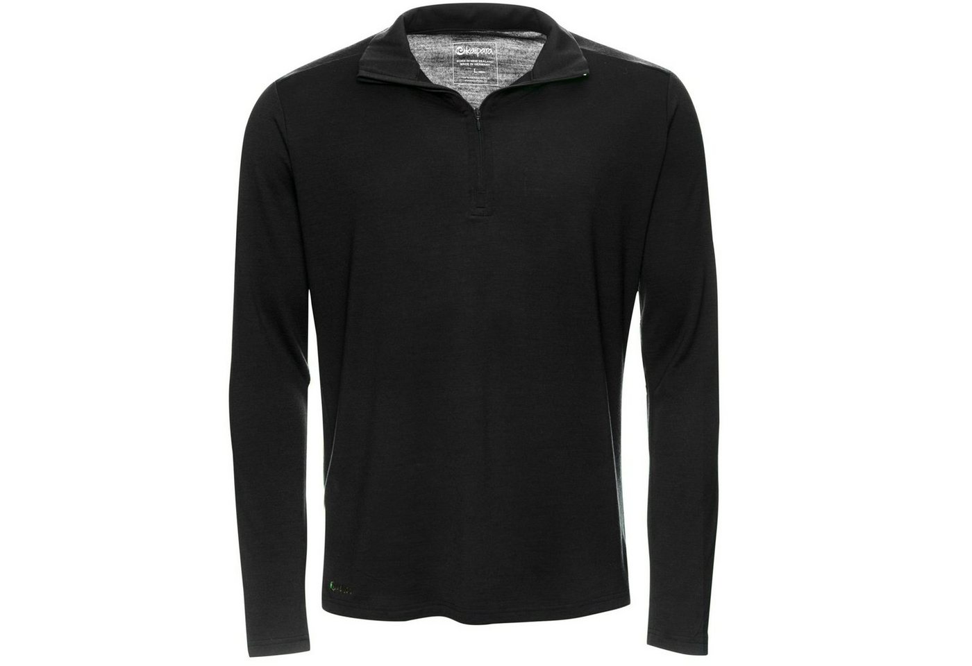 Kaipara - Merino Sportswear Langarmshirt Merino Zip-Neck Herren Regular 200 (1-tlg) aus reiner Merinowolle Made in Germany von Kaipara - Merino Sportswear