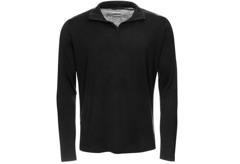 Kaipara - Merino Sportswear Funktionsshirt Merino Zip-Neck Herren Regular 200 (1-tlg) aus reiner Merinowolle Made in Germany von Kaipara - Merino Sportswear