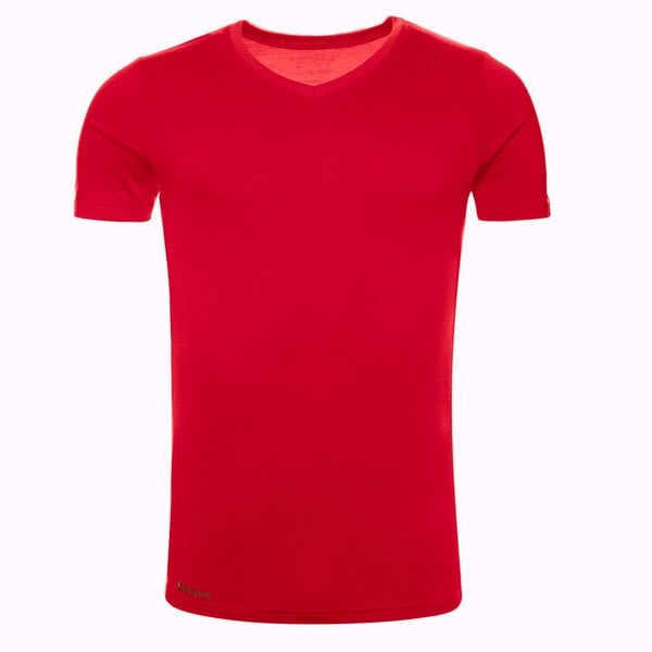 Kaipara - Merino Sportswear Kaipara Merino Shirt Kurzarm Slimfit V-Neck 200 von Kaipara - Merino Sportswear