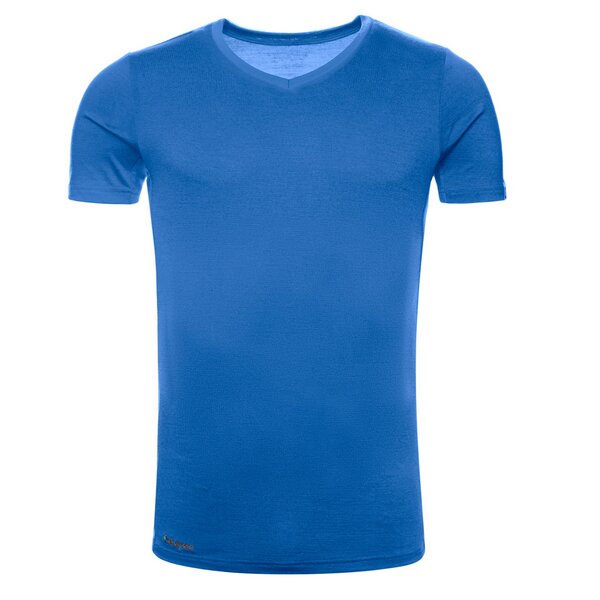 Kaipara - Merino Sportswear Kaipara Merino Shirt Kurzarm Slimfit V-Neck 200 von Kaipara - Merino Sportswear