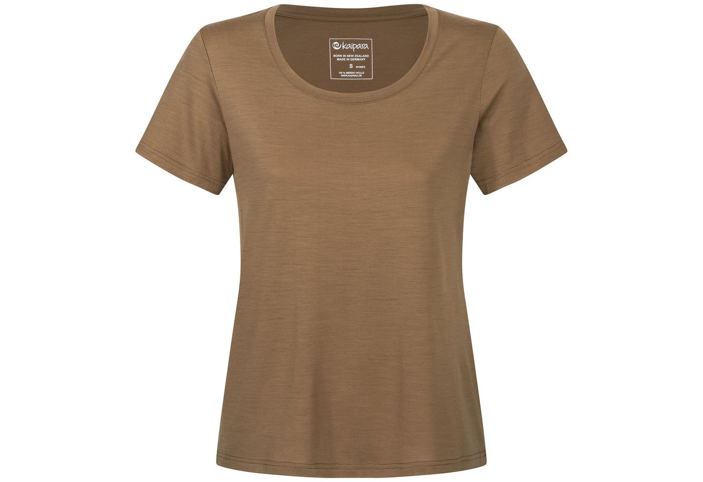 Kaipara - Merino Sportswear Kurzarmshirt URBAN Merino Shirt Damen Kurzarm Regular 200 weiter Ausschnitt (1-tlg) aus reiner Merinowolle Made in Germany von Kaipara - Merino Sportswear