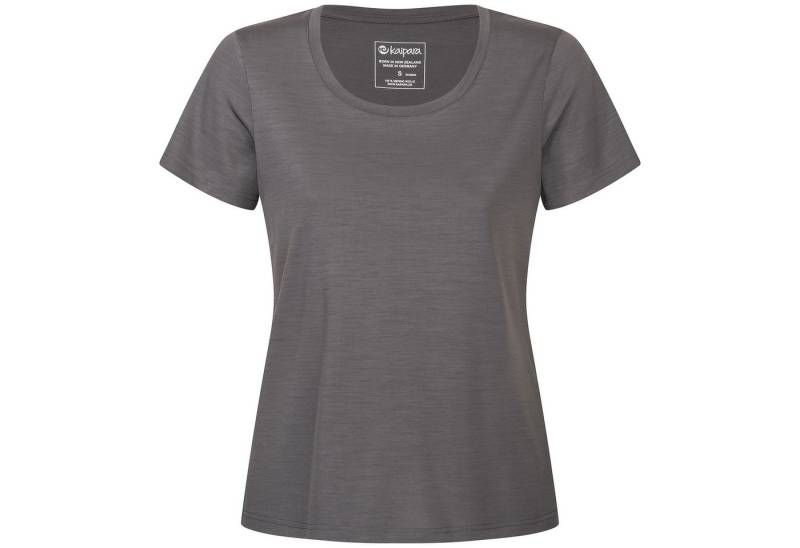 Kaipara - Merino Sportswear Kurzarmshirt URBAN Merino Shirt Damen Kurzarm Regular 200 weiter Ausschnitt (1-tlg) aus reiner Merinowolle Made in Germany von Kaipara - Merino Sportswear