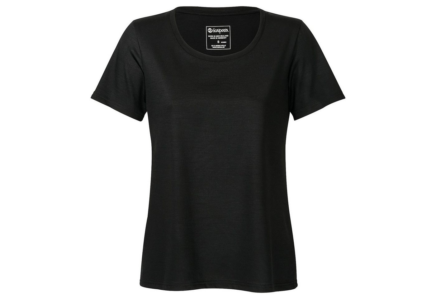 Kaipara - Merino Sportswear Kurzarmshirt URBAN Merino Shirt Damen Kurzarm Regular 200 weiter Ausschnitt (1-tlg) aus reiner Merinowolle Made in Germany von Kaipara - Merino Sportswear