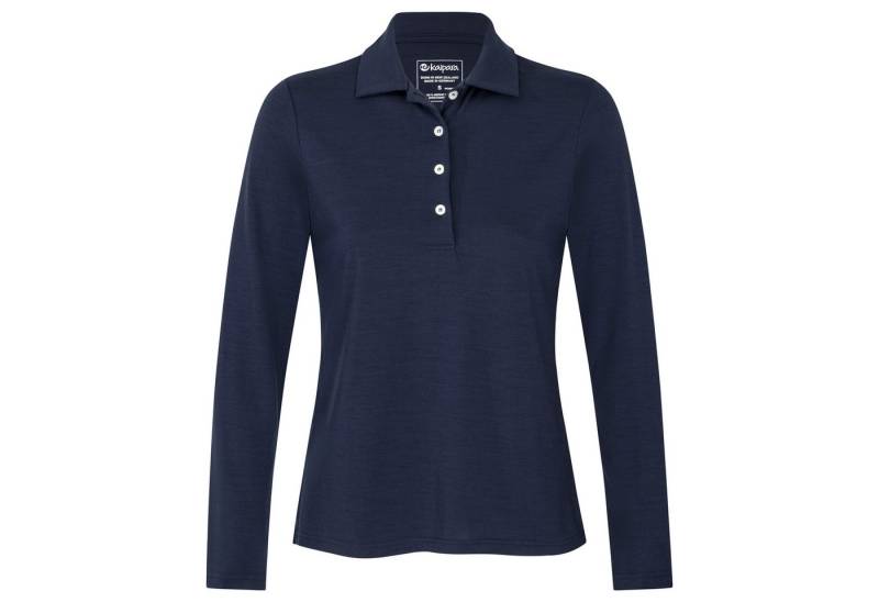 Kaipara - Merino Sportswear Langarm-Poloshirt URBAN Merino Poloshirt Damen Langarm Regular Fit 200 warm (1-tlg) aus reiner Merinowolle Made in Germany von Kaipara - Merino Sportswear