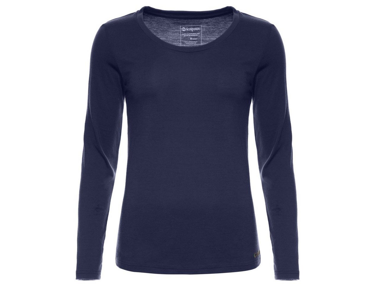 Kaipara - Merino Sportswear Langarmshirt Merino Longsleeve Damen weiter Rundhals Regular 200 (1-tlg) aus reiner Merinowolle Made in Germany von Kaipara - Merino Sportswear