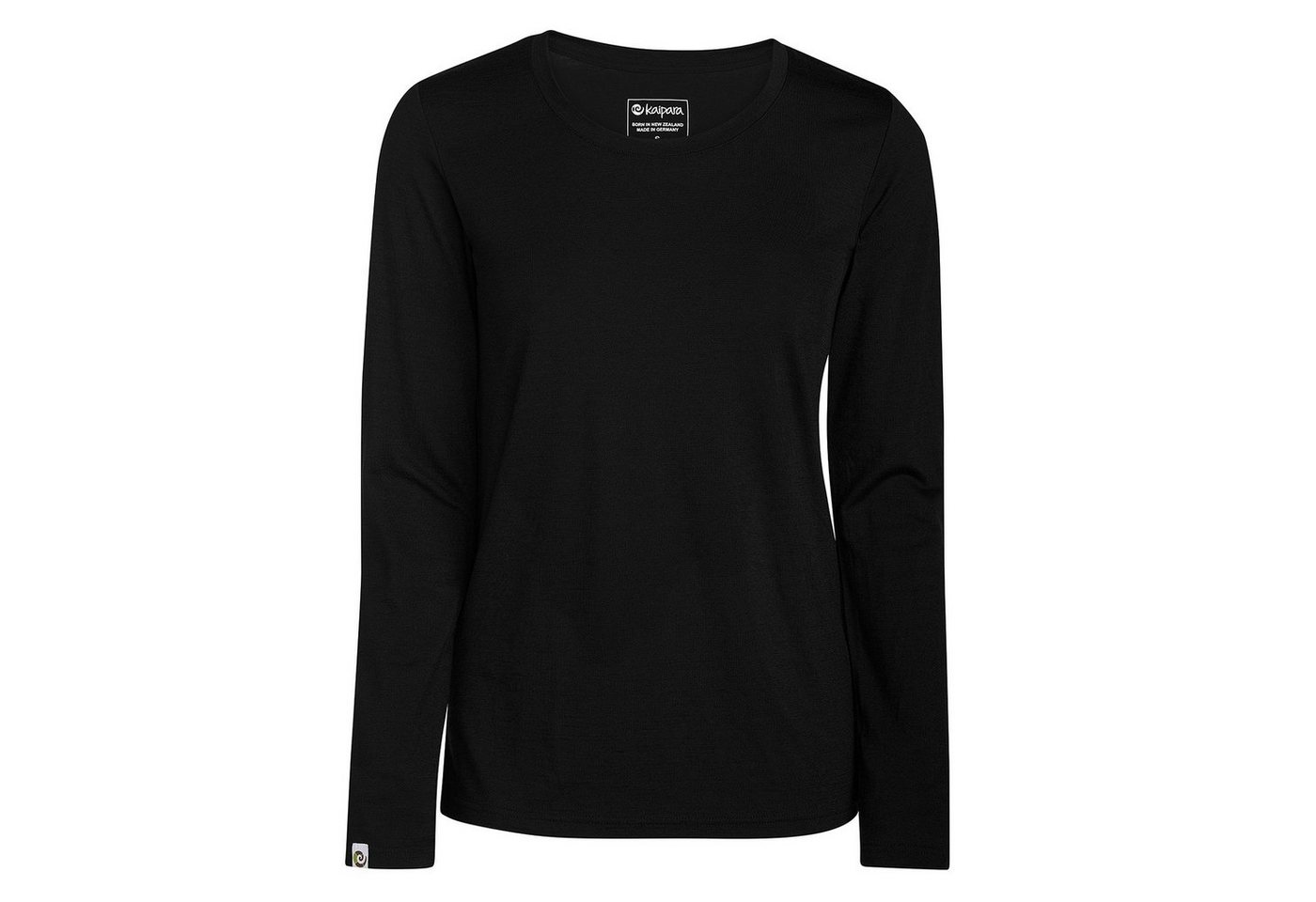 Kaipara - Merino Sportswear Langarmshirt Merino Longsleeve Damen weiter Rundhals Regular 200 (1-tlg) aus reiner Merinowolle Made in Germany von Kaipara - Merino Sportswear