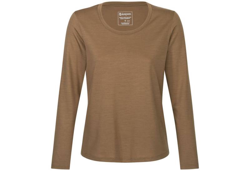 Kaipara - Merino Sportswear Longsleeve URBAN Merino Longsleeve Damen Regular 200g warm weiter Halsausschnitt (1-tlg) aus reiner Merinowolle Made in Germany von Kaipara - Merino Sportswear